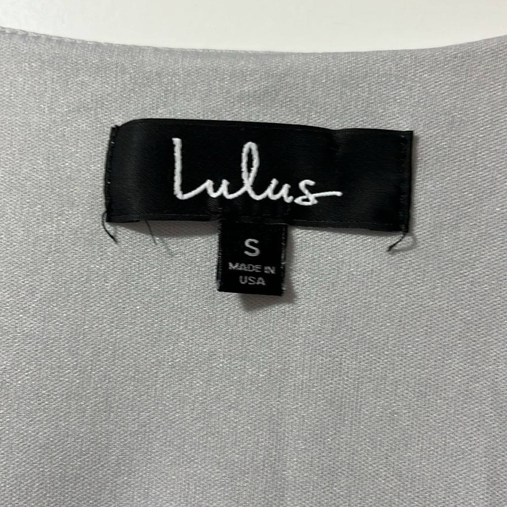 Lulu's Gray Sheath Long Sleeve Dress - Picture 2 of 2